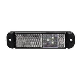 LED WHITE LIGHT 12/24V CAB1M 130X32MM